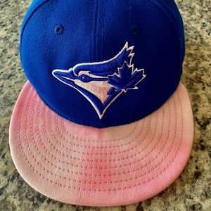 Toronto Blue Jays Mother’s Day Team Issued Made In USA Hat/Cap New Era Sz 7 1/4
